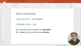 KB3 H2 Les 3  Afleiding Samenstelling Vervoeging Vaste Voorzetsels OnlineLes [upl. by Lissie]