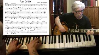 Four On Six  guitar amp piano jazz cover  Yvan Jacques [upl. by Swanhilda]