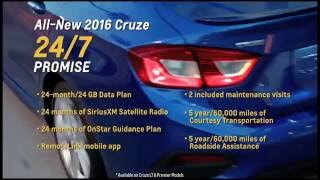 2016 Chevrolet Cruze  Features 247 Promise Sirius XM Radio [upl. by Drucie]