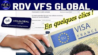 Comment prendre un rendezvous VISA France sur VFS Global avec les nouveaux dispositifs [upl. by Cychosz629]