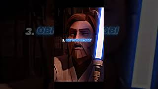 Top 5 Star Wars The Clone Wars lightsaber duels imo starwars [upl. by Eudoca957]