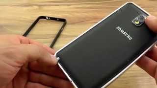 Обзор Ультратонкий Металлический Бампер для Samsung Galaxy Note 3 N9000 ОБЗОР [upl. by Eduam696]