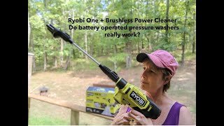 Ryobi One 18V Pressure Washer  Do battery operated pressure washers really work [upl. by Bidle]