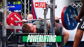 🔴 LIVE Powerlifting World Classic Open Championships  Mens 93kg amp Womens 76kg Group A [upl. by Gitt]