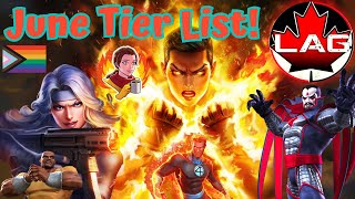 New June Tier List Update Silver Sable amp Negasonic Teenage Warhead Debut Buffed MrSinister  MCOC [upl. by Yee]