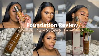 I TRIED THE CLARINS EVERLASTING FOUNDATION  FOUNDATION REVIEW  SOUTH AFRICAN YOUTUBER  B MAKAPELA [upl. by Bradly]