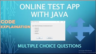 ONLINE TEST APP WITH JAVA  CODE EXPLAINATION [upl. by Hayidan]