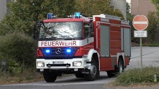 Neuss GongDurchsage Reserve HLF Löschzug  TLF 4000 Neuss Feuerwache Mitte [upl. by Kreiner]