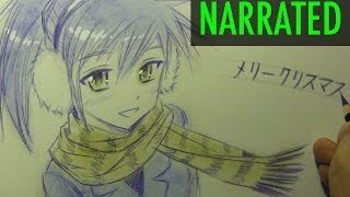 How to Draw a Manga Girl quotSketchyquot Style Narrated StepbyStep [upl. by Kantos]