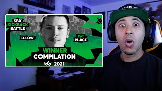 Dlow  Winners Compilation  SBX KICKBACK BATTLE 2021 Reaction [upl. by Neiluj]