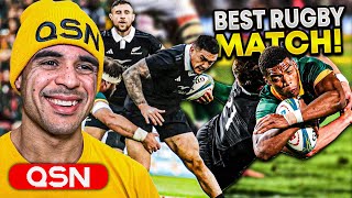 American Reacts to South Africa vs New Zealand BEST MATCH EVER  Rugby Championship 24 [upl. by Aihc593]