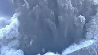 Spectacular footage from above the volcanic crater [upl. by Wharton]