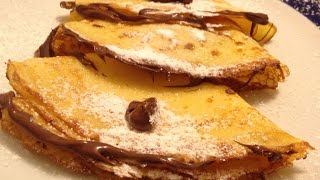 Crepes alla Nutella Chef Stefano Barbato [upl. by Borman]