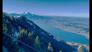 Vitznau  Rigi Kulm Mountain Train Ride — Swiss Mountain Railways  Lily🌸 [upl. by Eiten]