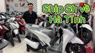 Sh 2024 màu trắng đen sporty về Hà Tĩnh Nam hihi ship xe toàn quốc [upl. by Raseda]