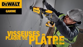 DEWALT® France  Gamme de visseuses plaque de plâtre DEWALT [upl. by Nosittam]