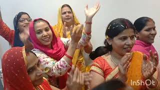 Katha smapat with trending bhajan dance [upl. by Namso45]