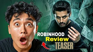 Robinhood Teaser REVIEW in Hindi 🔥❓  Nithiin amp Sreeleela  Rahul Bharadwaj [upl. by Khajeh]