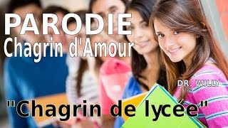 PARODIE Chagrin dAmour  Chagrin de lycée par Dr Willy [upl. by Risan]