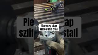 Jak szlifować stal  pierwszy etap  spawanie praca balustrady diy [upl. by Hekker431]