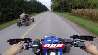 2000 Yamaha Banshee VS 2006 TRX 450 [upl. by Berlauda566]