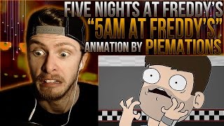 Vapor Reacts 163  FNAF ANIMATION quot5 AM at Freddysquot by PieMations REACTION SO FUNNY [upl. by Denna]