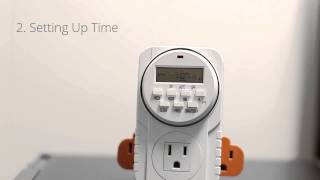 How to set up and program the Sunlite T300 05005 Heavy Duty Appliance Timer [upl. by Ahselyt]