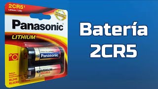 Batería de litio 2CR5 Panasonic para cámara fotográfica [upl. by Ojyma]