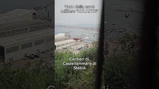 Varo della nuova nave della marina militare quotAtlantequot presso il cantiere di Castellammare di Stabia [upl. by Stelle565]