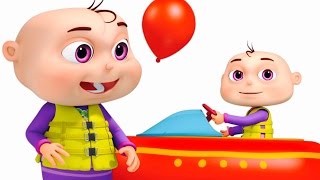 Five Little Babies Playing In Water Park  Learn Colors For Children  Original Learning Songs [upl. by Weaks]