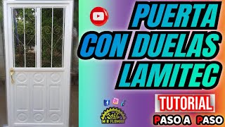 Como hacer una Puerta de Herreria 🚪👨‍🏭🇲🇽° Puerta Fácil Sencilla con Duelas Lamitec ° ➡️Tutorial [upl. by Ennaitsirhc]