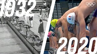 LA 1932 🆚 Tokyo 2020  Mens 100m Freestyle 🏊🏻‍♂️ [upl. by Urquhart]