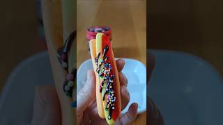 GUMMY BIG FRANK  Chocolate pen jelly corn dog chocolate [upl. by Oswin805]