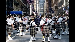 New York Tartan Day Parade 2019 NYC Celebrating Scotland [upl. by Prakash]