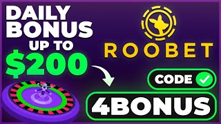 ROOBET PROMO CODE 4BONUS  upto 200 FREE DAILY CASHBACK BONUS roobet promo code 2025 [upl. by Argella]