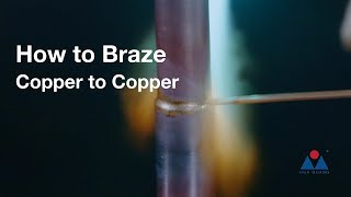 How to Braze Copper to Copper with 0 Silver Brazing Rods [upl. by Medorra]