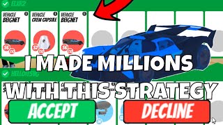 Roblox Jailbreak Trading Montage  I Made MILLIONS With This Strategy 5 [upl. by Rutherford79]