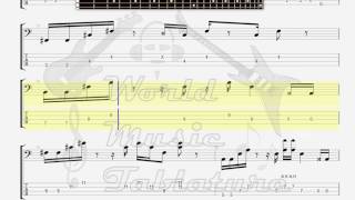 Eagles The Hotel California Unplugged BASS GUITAR TAB [upl. by Sorensen753]