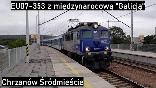 EU07353 z międzynarodową quotGalicjąquot  Chrzanów Śródmieście [upl. by Reis383]