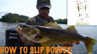 Slip Bobbering for Walleyes  Walleye Fishing Techniques [upl. by Laynad]