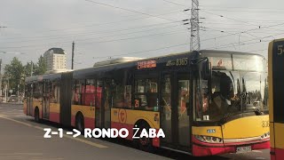 Z1 ➡️ Rondo Żaba  Solaris Urbino 18 III 8565 MZA Warszawa [upl. by Nae306]