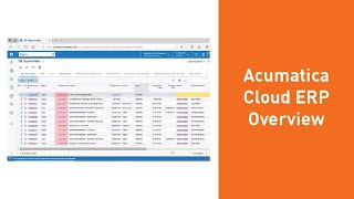 Acumatica Cloud ERP Overview  Demo [upl. by Latsyk]