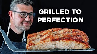 THIS is How I Get Perfectly Grilled Salmon Every Single Time [upl. by Nosiaj]