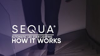 SEQUA®  Automatic LED stair lighting by SEQUA  How it works ENGLISH [upl. by Tap984]