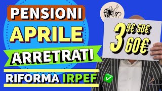 PENSIONI 🧮 CALCOLO dei CONGUAGLI di APRILE Fino a 60 Euro per la RIFORMA IRPEF 2024 ❗️ [upl. by Saimon]