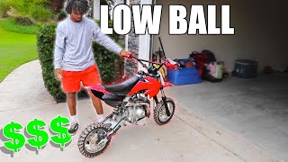 BUYING THE CHEAPEST DIRTBIKE I CAN FIND Will it Run [upl. by Ioj]