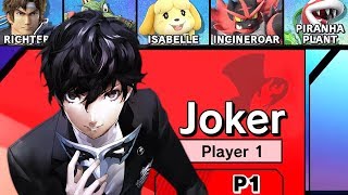 Play As Joker in Super Smash Bros Ultimate Phantom Thief Character Vs All Bosses  Final Boss [upl. by Zared117]