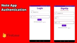 Build a Note App with Firebase and Jetpack Compose  Firebase Authentication [upl. by Ellynn]