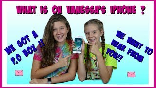 WHATS ON VANESSAS iPHONE AND OUR NEW POBOX  Taylor amp Vanessa [upl. by Yalhsa]