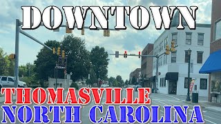 Thomasville  North Carolina  4K Downtown Drive [upl. by Elke]